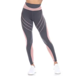 Women's High-Waist Reflective Piping Fitness Leggings - White Mark -Women Clothing Shop GUEST 00ec32af 65e9 41fb 93c1 e0eea036d2d6