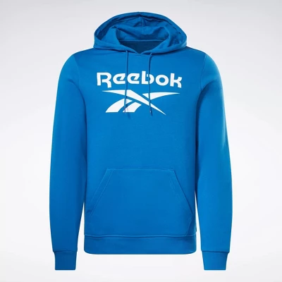 Reebok Identity Fleece Stacked Logo Pullover Hoodie Mens 5 Reebok Identity Fleece Stacked Logo Pullover Hoodie Mens - Image 5