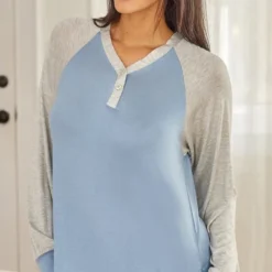Women's Soft Knit Nightgown, Full Length Long Henley Night Shirt Pajama Top With Pockets 15 Women's Soft Knit Nightgown, Full Length Long Henley Night Shirt Pajama Top With Pockets -Women Clothing Shop GUEST 02541c8b 6db8 451b 8db8 52f6baa4e644