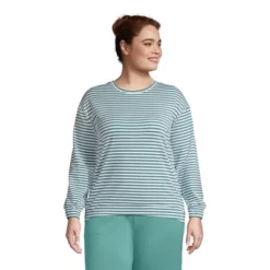 Lands' End Women's Lounge Long Sleeve Pajama Sweatshirt -Women Clothing Shop GUEST 070729d8 886e 4a3d b57f e6149d7165d2