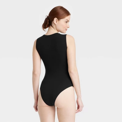 Women's Drape Front Bodysuit - A New Day™ 1 Women's Drape Front Bodysuit - A New Day™
