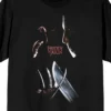 Freddy Vs. Jason Classic Poster Art Crew Neck Short Sleeve Women's Black T-shirt