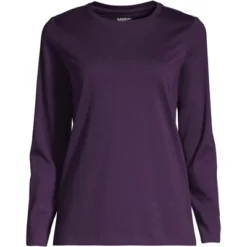 Lands' End Women's Tall Relaxed Supima Cotton Long Sleeve Crewneck T-Shirt -Women Clothing Shop GUEST 0d32bcea 3d71 4d90 af0c cd3dd9471381