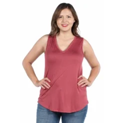 24seven Comfort Apparel Women's Plus V Neck Sleeveless Top 10 24seven Comfort Apparel Women's Plus V Neck Sleeveless Top -Women Clothing Shop GUEST 0e41d7c4 2175 4fef aaa6 b2a32dd79e35