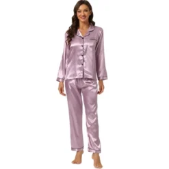 Allegra K Women's Satin Button Down Sleepshirt With Pants Halloween Pajama Set 30 Allegra K Women's Satin Button Down Sleepshirt With Pants Halloween Pajama Set -Women Clothing Shop GUEST 101377c3 6889 4f91 96a5 1a23f3fcaa84