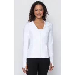 Yogalicious - Women's Slim Fit Hooded Track Jacket 35 Yogalicious - Women's Slim Fit Hooded Track Jacket -Women Clothing Shop GUEST 10e4dfd2 7971 49eb a53a 089f8cf6e98c