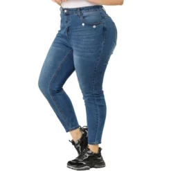 Agnes Orinda Women's Plus Size Denim Mid-Rise Stretch Washed Skinny Jeans -Women Clothing Shop GUEST 1365cbd6 03e5 428c b46c ce3a81623e15