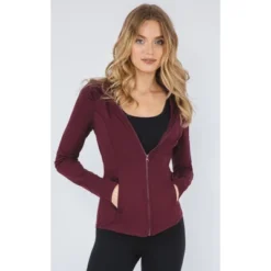 Yogalicious - Women's Slim Fit Hooded Track Jacket 36 Yogalicious - Women's Slim Fit Hooded Track Jacket -Women Clothing Shop GUEST 162efa83 5f16 4aed b24f 1a8f7b03fc88