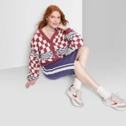 Women's Ascot + Hart Checkered Graphic Cardigan -Women Clothing Shop GUEST 18ab1088 5927 412c ae1b 9748564a35f9