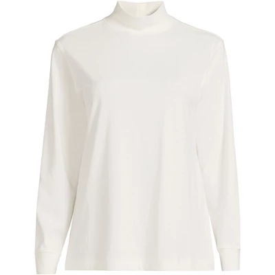 Lands' End Women's Plus Size Long Sleeve Super T Mock 3 Lands' End Women's Plus Size Long Sleeve Super T Mock - Image 3