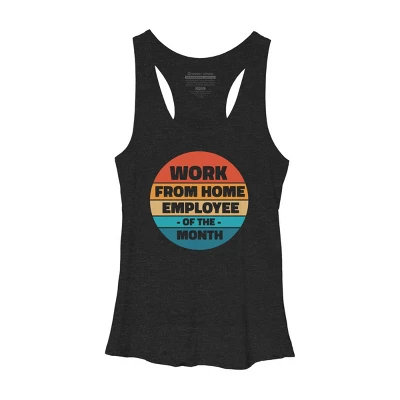 Women's Design By Humans Home Office - Employee Of The Month By RandomDudeArt Racerback Tank Top 3 Women's Design By Humans Home Office - Employee Of The Month By RandomDudeArt Racerback Tank Top - Image 3