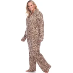 Women's Plus Size Long Sleeve Pajama Set - White Mark -Women Clothing Shop GUEST 22c6f238 f232 4f99 aa47 9f260b70c12c