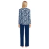 Lands' End Women's Cozy 2 Piece Pajama Set - Long Sleeve Top And Pants