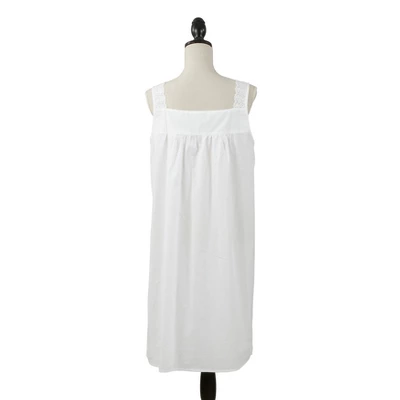 Saro Lifestyle Embroidered Womens Cotton Nightgown 1 Saro Lifestyle Embroidered Womens Cotton Nightgown
