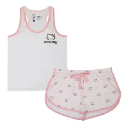 SANRIO Hello Kitty Character Hearts Women's Racer Back Tank Top & AOP Dolphin Lounge Shorts Sleepwear Set -Women Clothing Shop GUEST 2824437c c1a2 4fb7 9038 8d6350c5eb88
