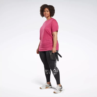 Reebok Burnout T-Shirt (Plus Size) Womens Athletic T-Shirts 1 Reebok Burnout T-Shirt (Plus Size) Womens Athletic T-Shirts