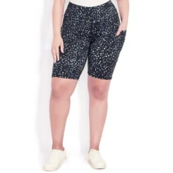 Women's Plus Size Print Bike Short - Black | AVENUE LEISURE 5 Women's Plus Size Print Bike Short - Black | AVENUE LEISURE -Women Clothing Shop GUEST 2d51c9af 98e3 41d4 bba1 e15cae29be3e