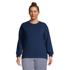 Lands' End Women's Lounge Long Sleeve Pajama Sweatshirt -Women Clothing Shop GUEST 2d6048a4 95a3 407f bf73 7d91d9305ba4
