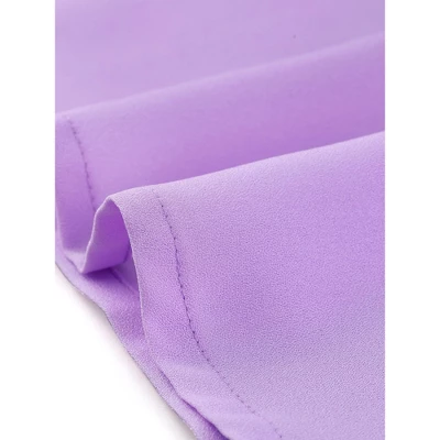 Allegra K Women's Bow Tie Neck Elegant Top Long Sleeve Solid Work Office Blouse 4 Allegra K Women's Bow Tie Neck Elegant Top Long Sleeve Solid Work Office Blouse - Image 4