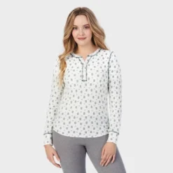 Warm Essentials By Cuddl Duds Women's Waffle Long Sleeve Henley Pajama Top 6 Warm Essentials By Cuddl Duds Women's Waffle Long Sleeve Henley Pajama Top -Women Clothing Shop GUEST 2e690863 86cb 4de3 ba0e 935de2b86bde