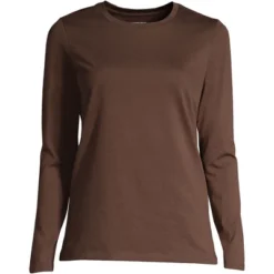 Lands' End Women's Tall Relaxed Supima Cotton Long Sleeve Crewneck T-Shirt -Women Clothing Shop GUEST 31568fb4 b5d7 40ac ac8b ace2456a8e7e