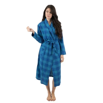 Leveret Womens Flannel Robe 7 Leveret Womens Flannel Robe - Image 7