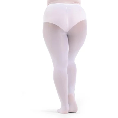 Capezio Women's Hold & Stretch Plus Size Footed Tight 2 Capezio Women's Hold & Stretch Plus Size Footed Tight - Image 2