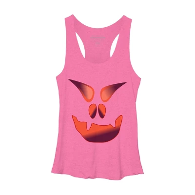 Women's Design By Humans Halloween Monster By LamaStar Racerback Tank Top 3 Women's Design By Humans Halloween Monster By LamaStar Racerback Tank Top - Image 3