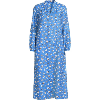 Lands' End Women's Long Sleeve Flannel Nightgown 4 Lands' End Women's Long Sleeve Flannel Nightgown - Image 4