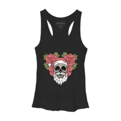 Women's Design By Humans Christmas With Flowers Illustration By Rukurustudio Racerback Tank Top -Women Clothing Shop GUEST 37ac8fa3 d50b 49c4 81fd 143413e61a6d