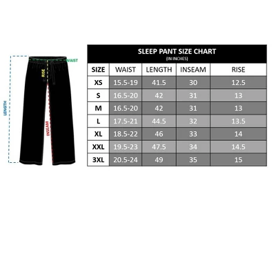 Mens Black InuYasha Anime Cartoon Character Sleep Pajama Pants 1 Mens Black InuYasha Anime Cartoon Character Sleep Pajama Pants