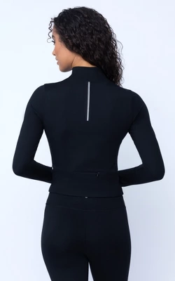 Yogalicious Womens Lux Crosstrain Everyday Half Zip Jacket With Thumbholes 4 Yogalicious Womens Lux Crosstrain Everyday Half Zip Jacket With Thumbholes - Image 4