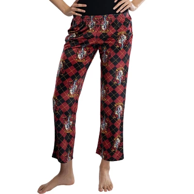 Harry Potter Juniors Hogwarts Houses Crest Cropped Lounge Pants Pajamas 3 Harry Potter Juniors Hogwarts Houses Crest Cropped Lounge Pants Pajamas - Image 3