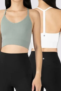 Yogalicious 2 Pack Ribbed Seamless V-Neck Bra -Women Clothing Shop GUEST 3a9daf89 8116 451b 8548 8e513deaeb73