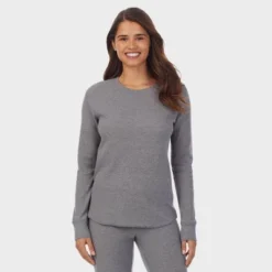 Warm Essentials By Cuddl Duds Women's Waffle Thermal Crewneck Shirt -Women Clothing Shop GUEST 3bfd432e a284 4b18 a886 4a7a7f3fcb26