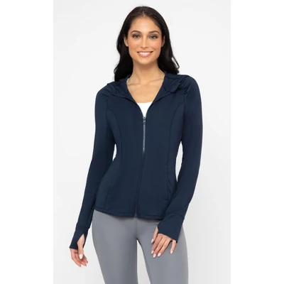 Yogalicious - Women's Slim Fit Hooded Track Jacket 19 Yogalicious - Women's Slim Fit Hooded Track Jacket - Image 19