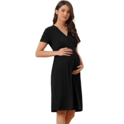 Cheibear Womens Tie Back Casual V-Neck Maternity Short Sleeve Lounge Dress 12 Cheibear Womens Tie Back Casual V-Neck Maternity Short Sleeve Lounge Dress -Women Clothing Shop GUEST 3eecefda 1b7f 435b aa03 289f73c3701e
