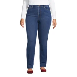 Lands' End Women's Recover High Rise Straight Leg Blue Jeans 10 Lands' End Women's Recover High Rise Straight Leg Blue Jeans -Women Clothing Shop GUEST 42183e9e 2a89 4160 b0c9 6d9230b5c936
