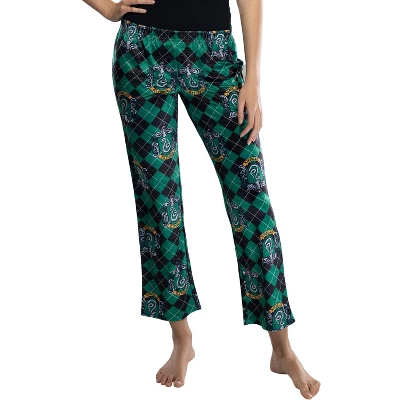 Harry Potter Juniors Hogwarts Houses Crest Cropped Lounge Pants Pajamas 5 Harry Potter Juniors Hogwarts Houses Crest Cropped Lounge Pants Pajamas - Image 5