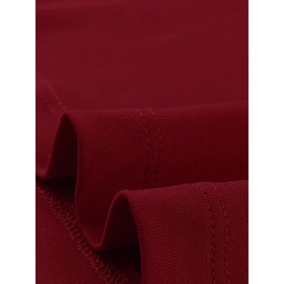 Cheibear Womens Tie Back Casual V-Neck Maternity Short Sleeve Lounge Dress 4 Cheibear Womens Tie Back Casual V-Neck Maternity Short Sleeve Lounge Dress - Image 4