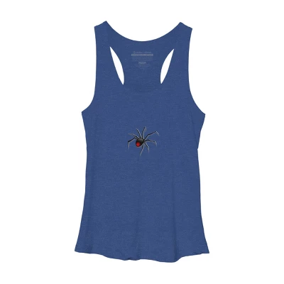 Women's Design By Humans Halloween Spider Tshirt By Bambino Racerback Tank Top 5 Women's Design By Humans Halloween Spider Tshirt By Bambino Racerback Tank Top - Image 5
