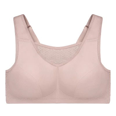 Glamorise Womens No-Bounce Camisole Elite Sports Wirefree Bra 1067 Rose Tan 3 Glamorise Womens No-Bounce Camisole Elite Sports Wirefree Bra 1067 Rose Tan - Image 3
