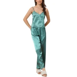 Cheibear Women's Pajama Party Satin Silky Summer Camisole Cami Pants Sets -Women Clothing Shop GUEST 4a5c3676 e898 4d5a b3e9 70c28f228443