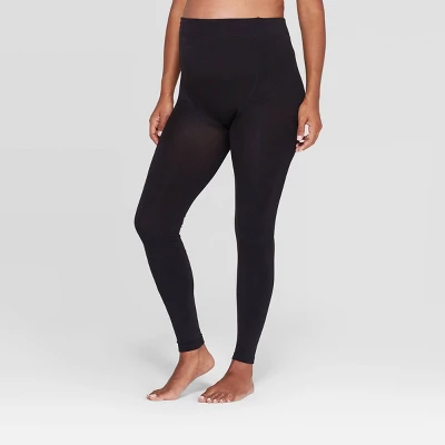 Fleece Lined Footless Maternity Tights - Isabel Maternity By Ingrid & Isabel™ Black 2 Fleece Lined Footless Maternity Tights - Isabel Maternity By Ingrid & Isabel™ Black - Image 2