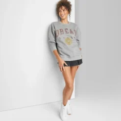Women's Oversized Dream State Graphic Sweatshirt - Wild Fable™ Heather Gray -Women Clothing Shop GUEST 4b8b0ba6 8ea4 4530 b679 6cdd3acd808a