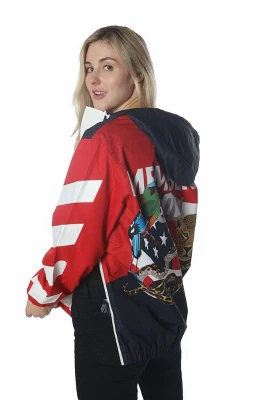 Members Only - Women's Jungle Print Popover Oversized Jacket 2 Members Only - Women's Jungle Print Popover Oversized Jacket - Image 2