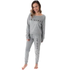 Friends TV Show Logo Juniors' Comfy Shirt And Pants Jogger Pajama Set Classic Friends Logo 11 Friends TV Show Logo Juniors' Comfy Shirt And Pants Jogger Pajama Set Classic Friends Logo -Women Clothing Shop GUEST 50f60c4b 2c83 4848 ba46 1a54f560e727