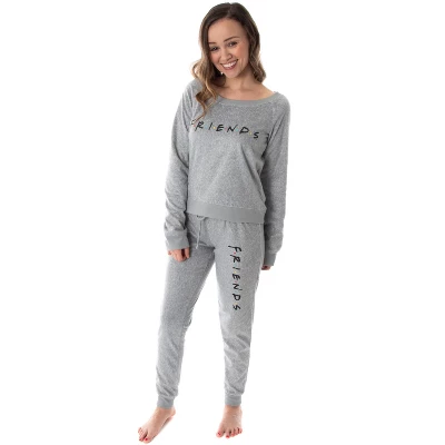 Friends TV Show Logo Juniors' Comfy Shirt And Pants Jogger Pajama Set Classic Friends Logo 6 Friends TV Show Logo Juniors' Comfy Shirt And Pants Jogger Pajama Set Classic Friends Logo - Image 6