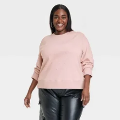 Women's Jeweled Pullover Sweatshirt - A New Day™ -Women Clothing Shop GUEST 5122d2bb 227d 4390 b451 99898a87376c