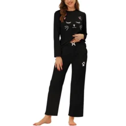 Cheibear Womens Pajama Set Nightwear Lounge Cute Cat Long Sleeve Tops With Pants Sleepwear 12 Cheibear Womens Pajama Set Nightwear Lounge Cute Cat Long Sleeve Tops With Pants Sleepwear -Women Clothing Shop GUEST 53f828c8 3db1 44c9 af88 5b4f64c3ab9c